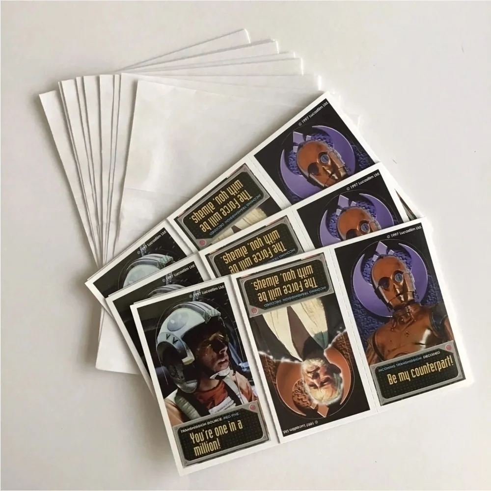 Vintage Star Wars 1997 Valentines 30 Stand-Up Boxed Non Mail Envelopes Party